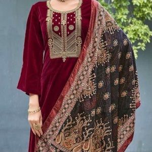 🆕 Velvet Salwar Kameez (Indian Traditional Clothing)